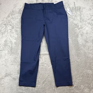 Catherine’s Modern Stretch Pants Women’s 16 Blue Solid Professional Office